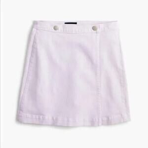J Crew Jeans Women’s Purple Lavender Denim Japanese Wrap Skirt 30 Feminine NWT